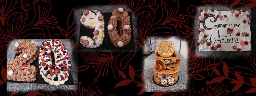 Vos commandes personnalisées;
Je réalise pour vous une gamme de pâtisserie pour vos évènements ou simples gourmandises du dimanche. 