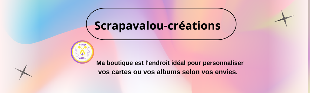 Boutique de créations fait main, cartes et albums scrapbooking personnalisable