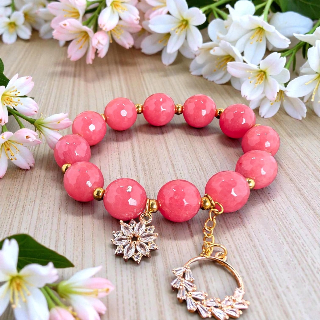 Bracelets en pierre naturelle 
et acier inoxydable 
entierement fait à la main 