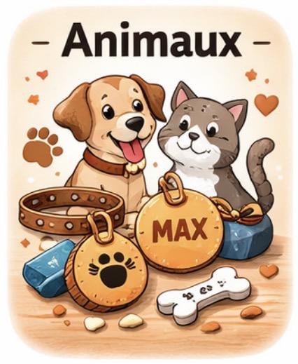 Cadeaux personnalisés Animaux