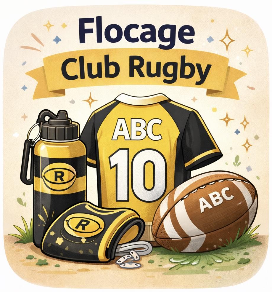 Flocage Club Rugby 🏉