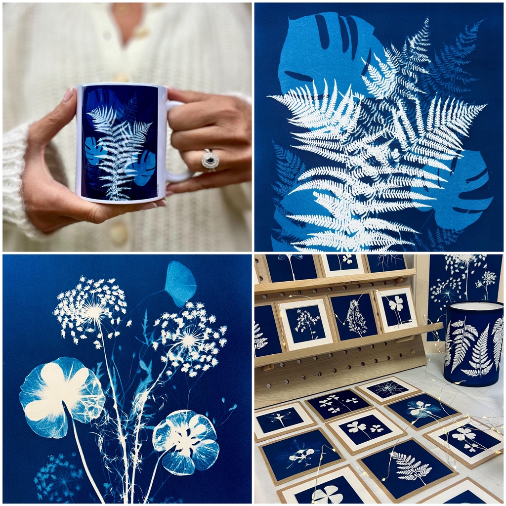 Cyanotype original Made in sun. Salon Nimagine