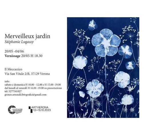 Exposition de cyanotypes Made in sun à Vérone, Italie.