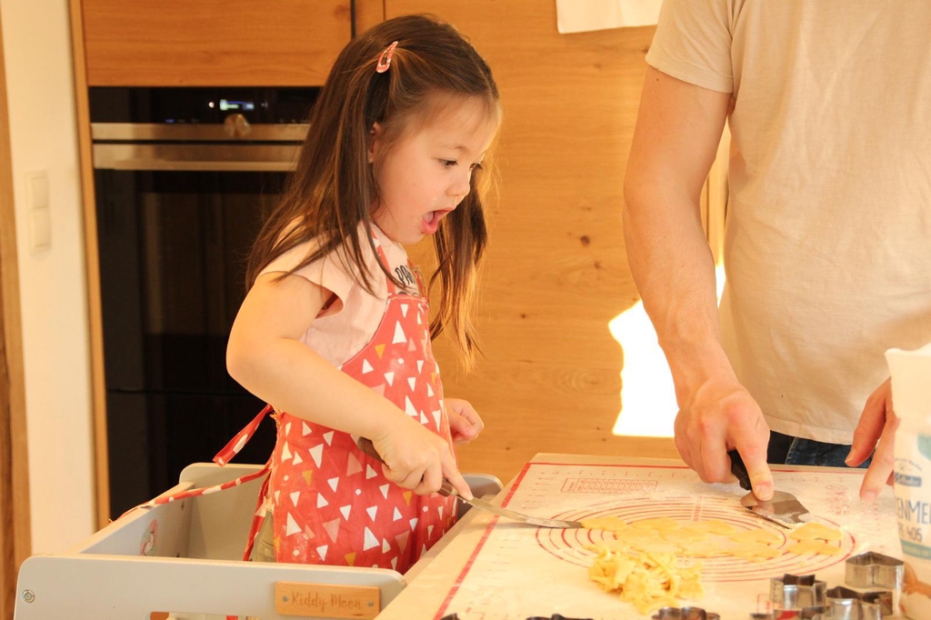lululea christmas cookie baking kids apron