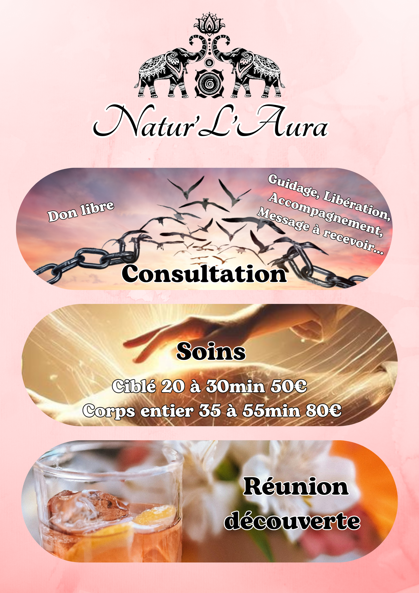 Consultations, Soins, Réunion Découverte...