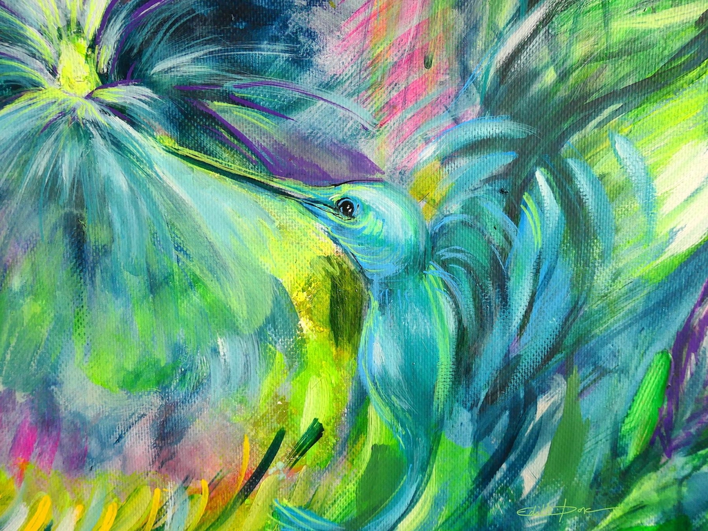 Vide atelier en ligne de l'artiste peintre Edith Donc.