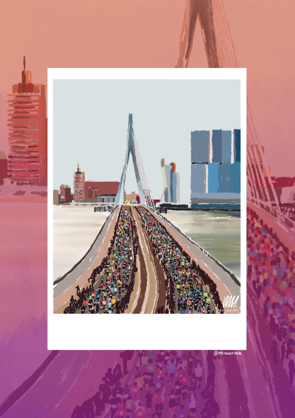 Rotterdam Marathon 
Art Prints