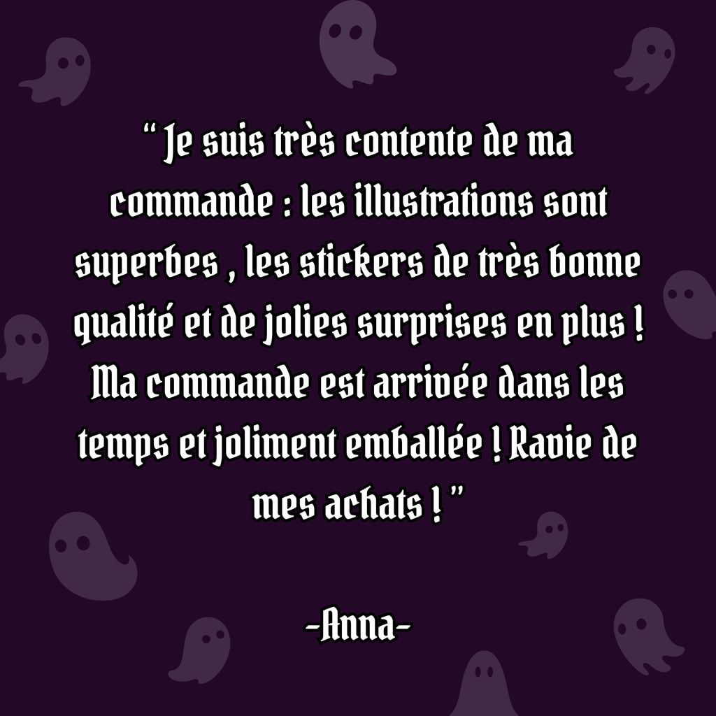 Avis Clients - Boutique Jessica Jammes Illustrations Spooky