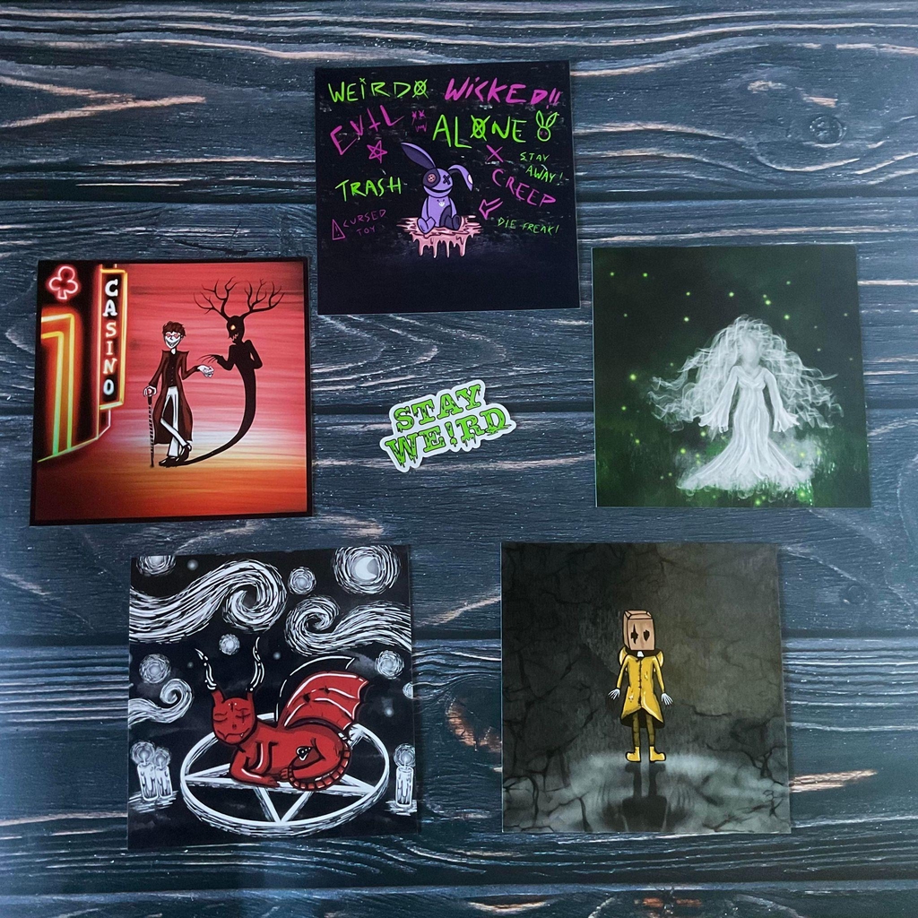 Collection Sweet Nightmares sur la Boutique d'illustrations de Jessica Jammes