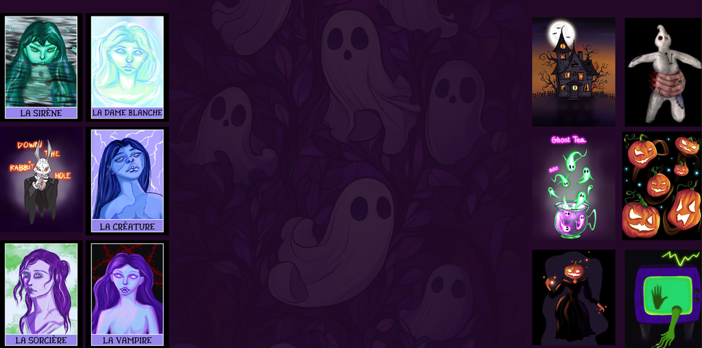 Bannière Boutique Jessica Jammes - Illustrations Spooky
