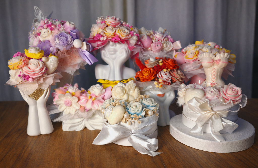 Bouquet Fondant en Cire Parfumé 