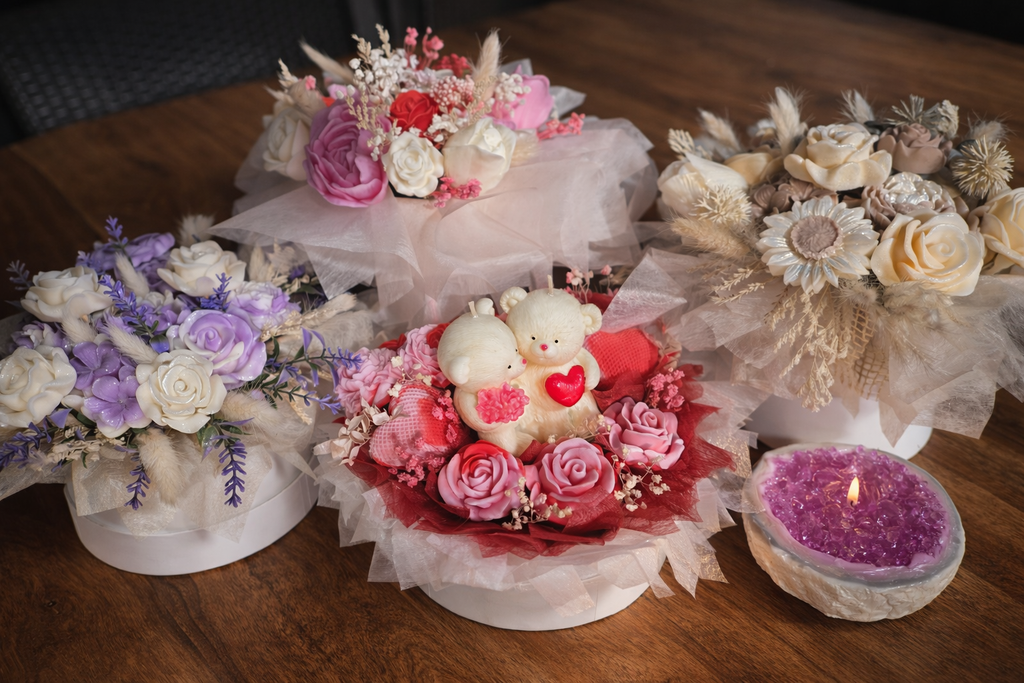 Bouquet Fondant en Cire Parfumé 