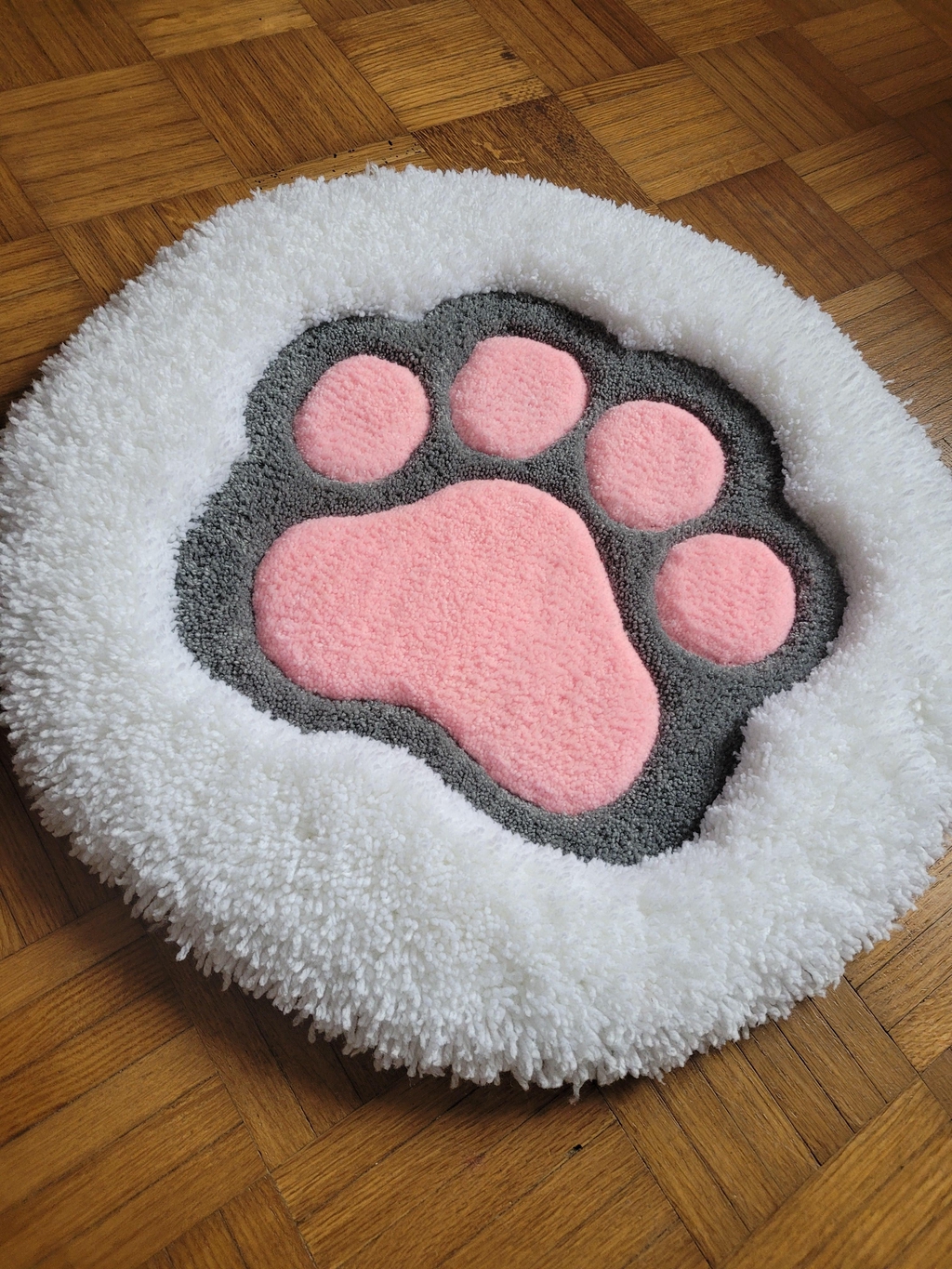 Tapis chat personnalisé tufting 