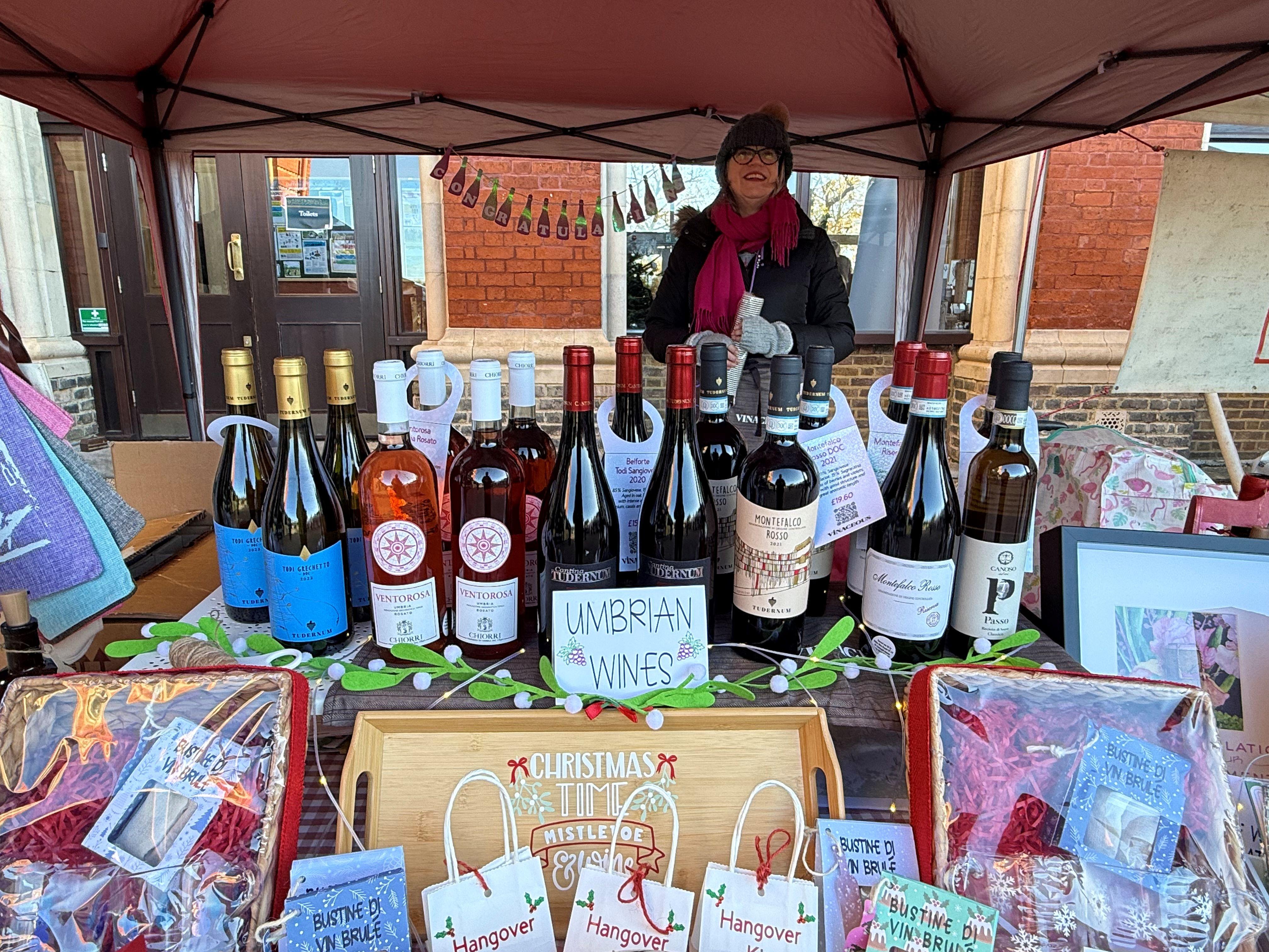 A cold and windy day ay Dulwich College Christmas Fair!