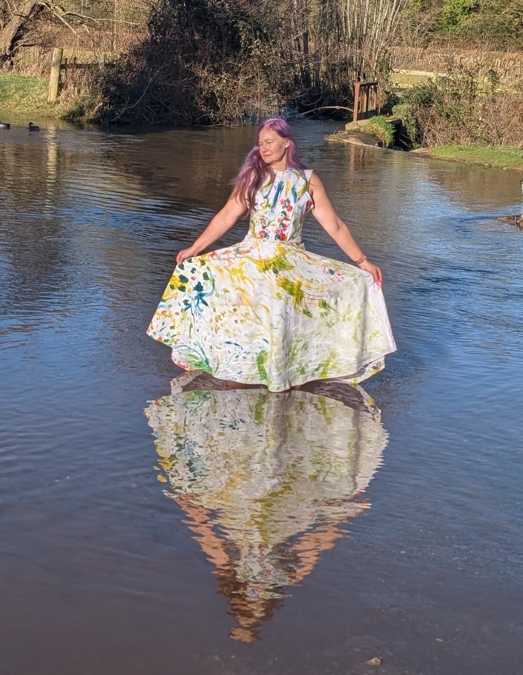 Greshna's art corner 
Expoler watercolor and mixed media art
Home of the Painted Threads project