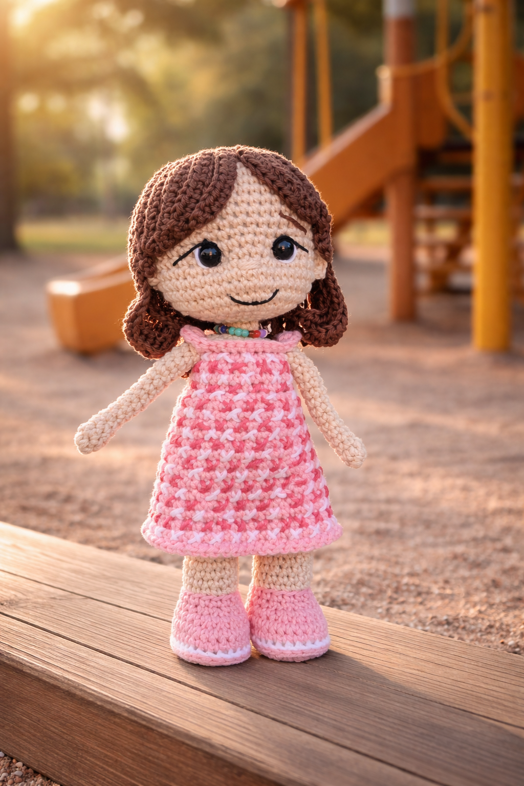 menina personalizada em crochet