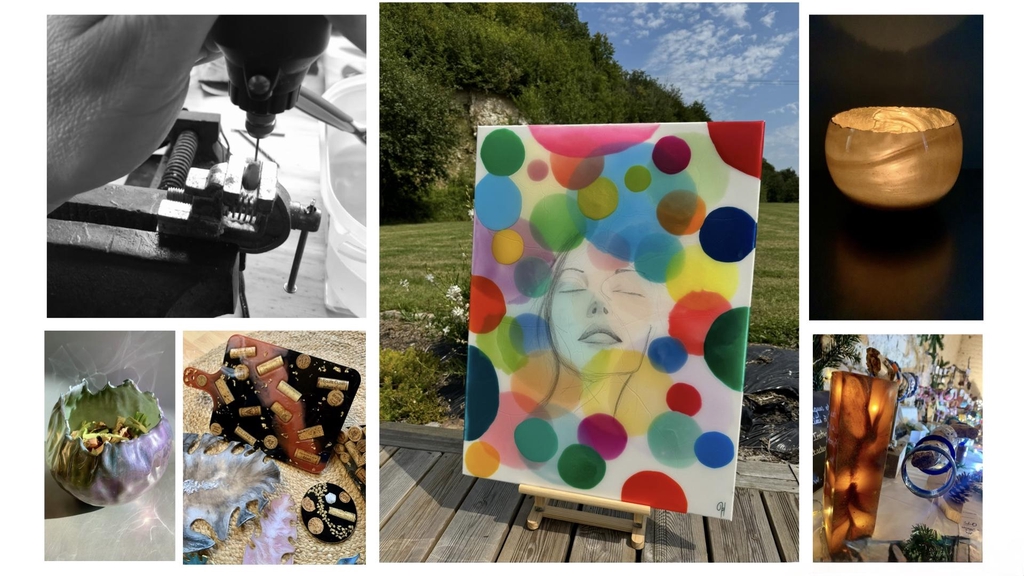 Artiste tableaux bijoux decoration