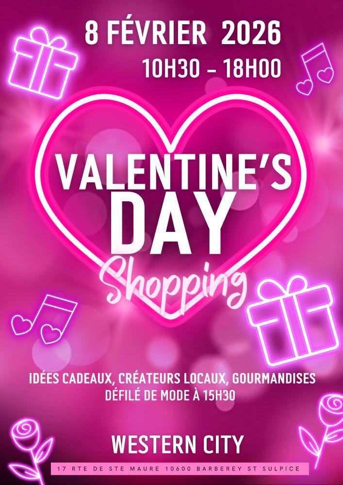 Affiche Valentine's Day Shopping