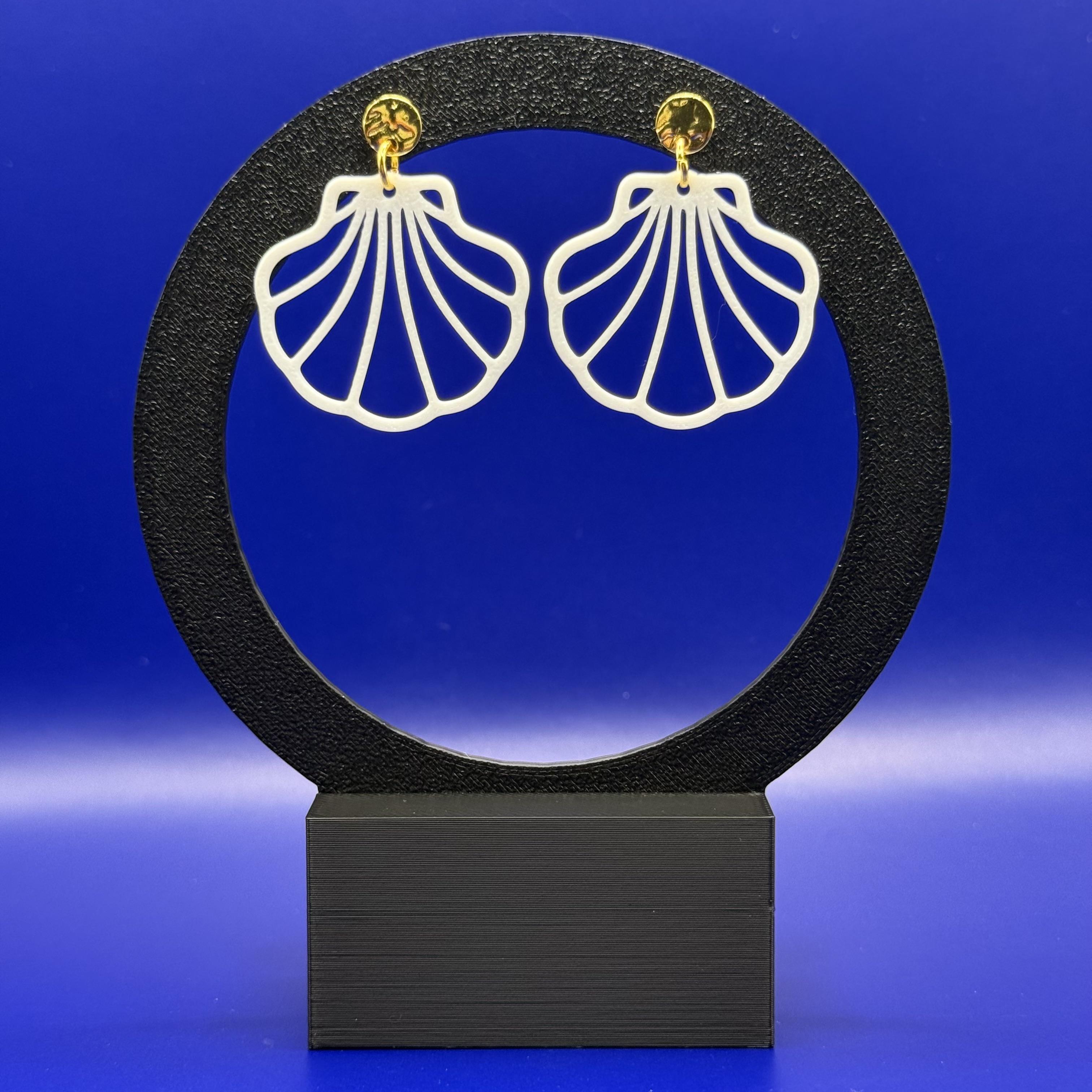 Boucles d'oreilles Bijoux Fantaisie Coquillage Impression 3D légères et agréables