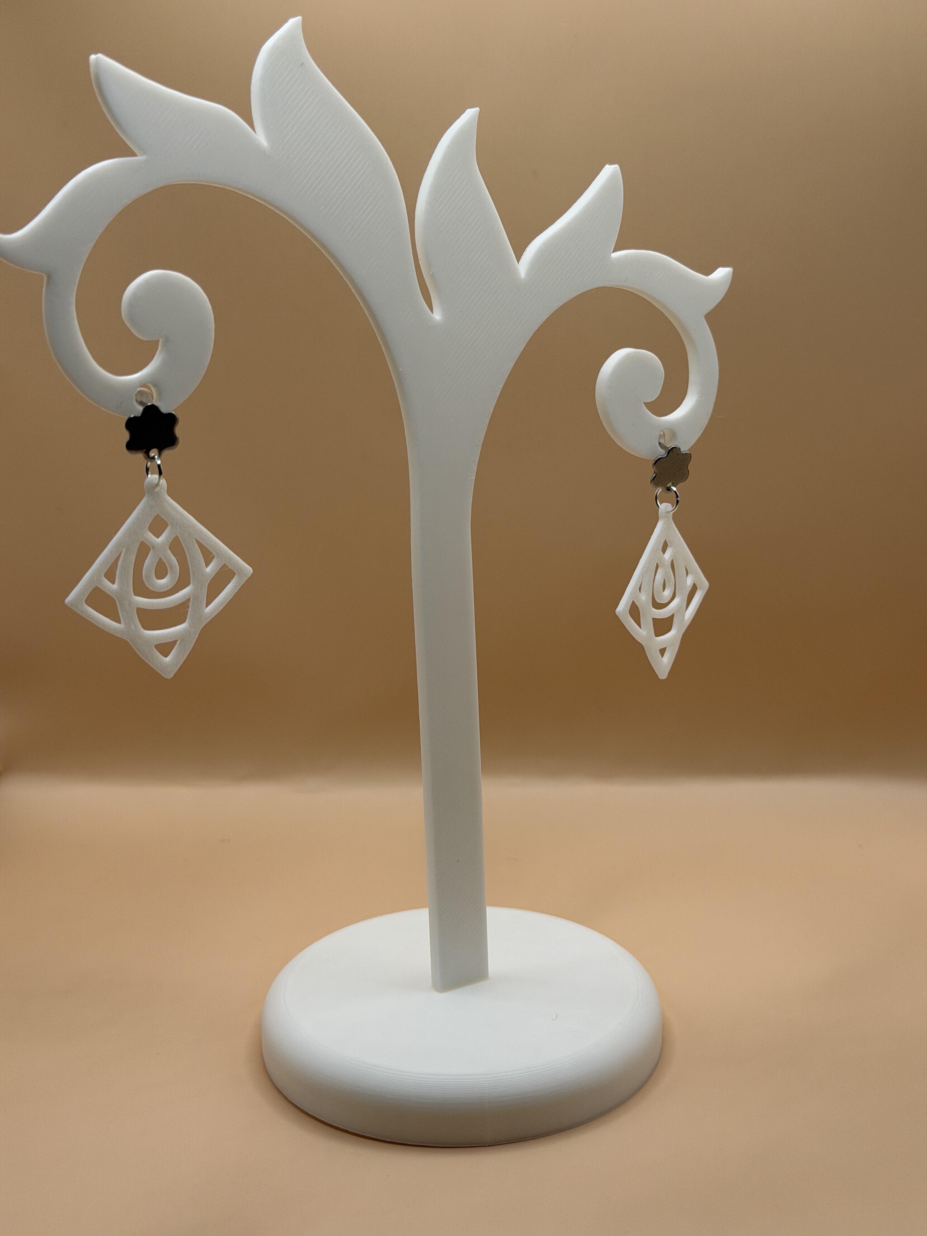 Boucles d'oreilles Bijoux Fantaisie Géométrique Impression 3D légères et agréables