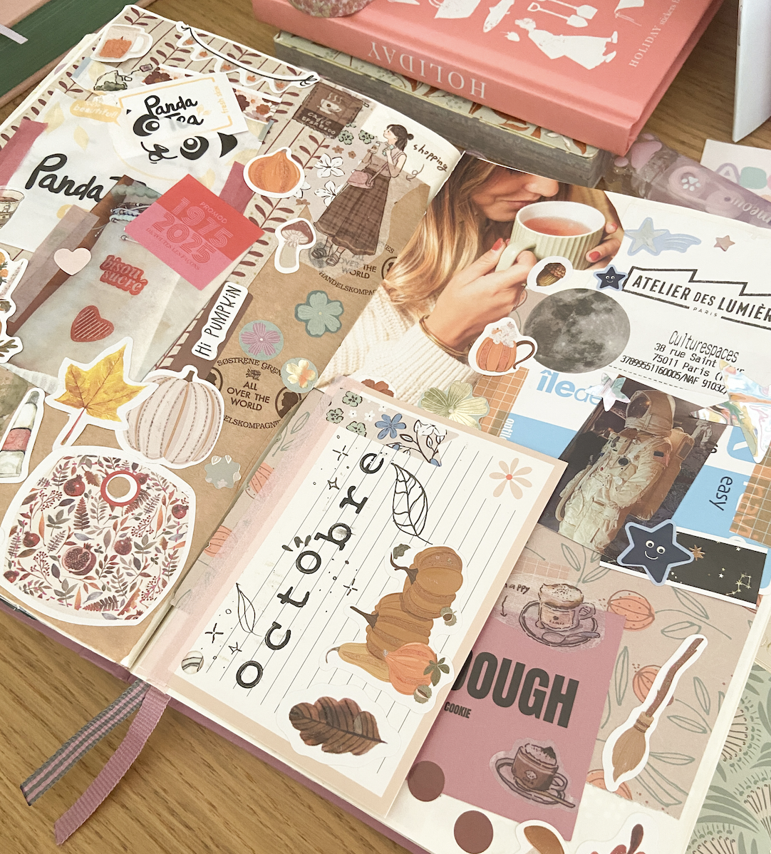 journaling atelier créatif crafty mood board cosy automne