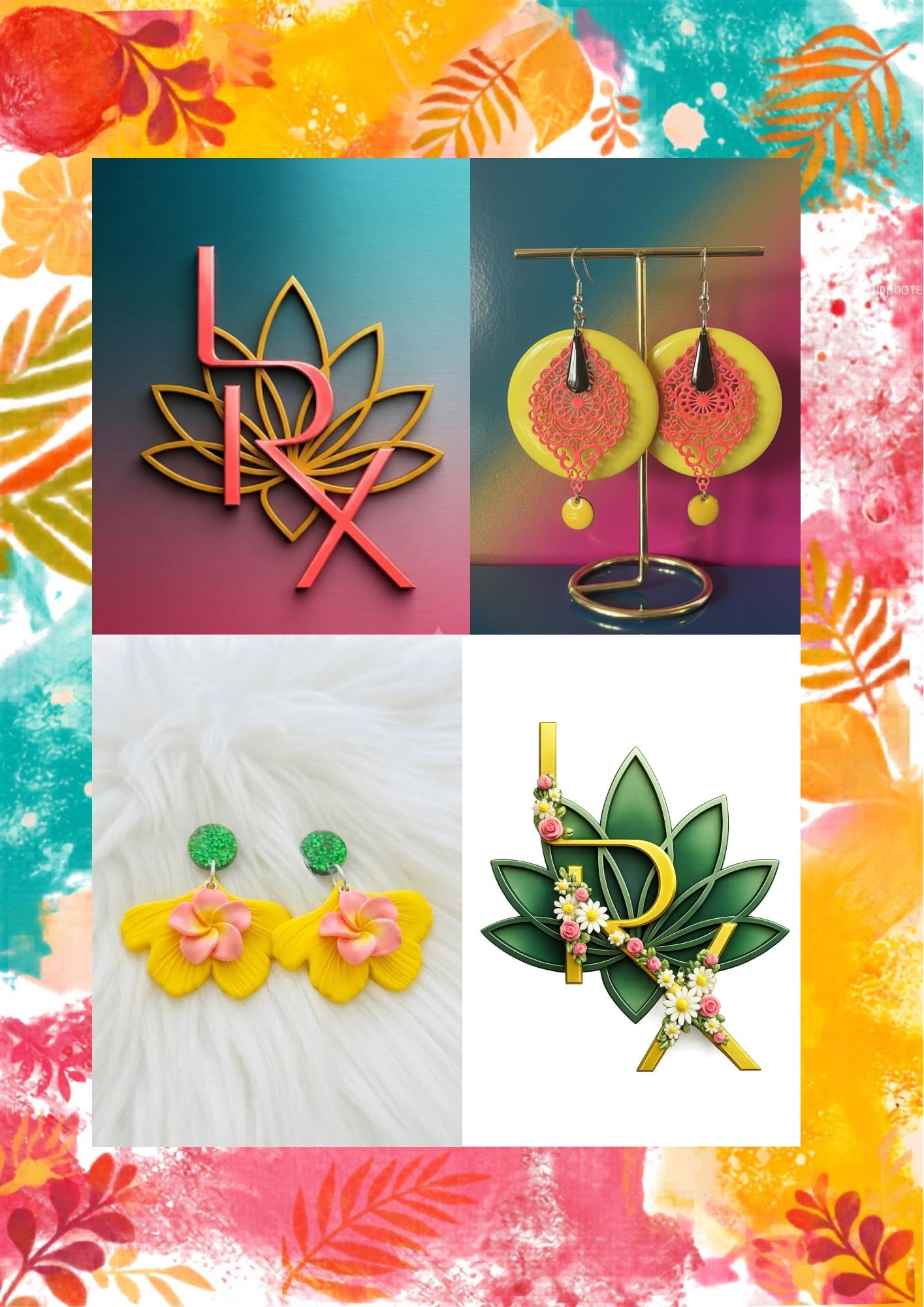 Boucles d'oreilles colorées