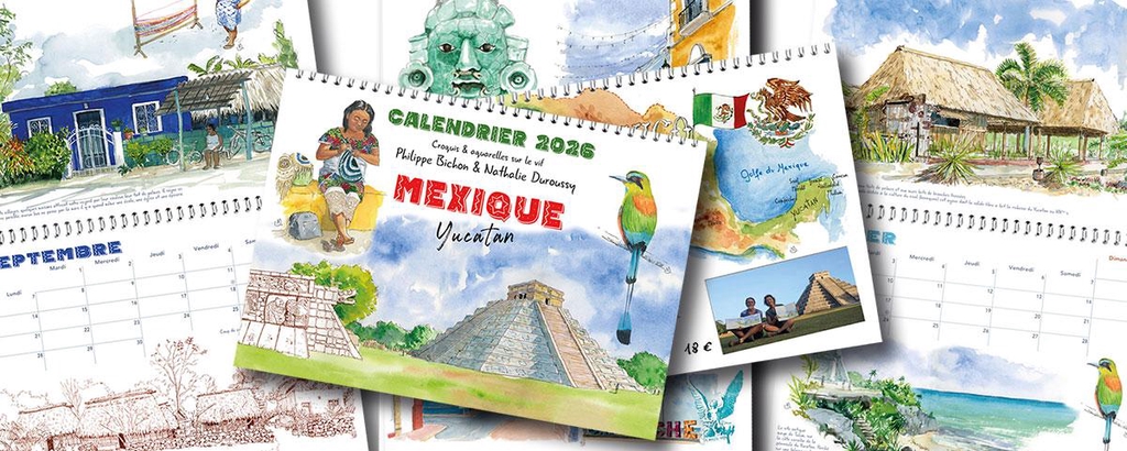 Découvrez le Mexique (Yucatan) avec notre calendrier 2026