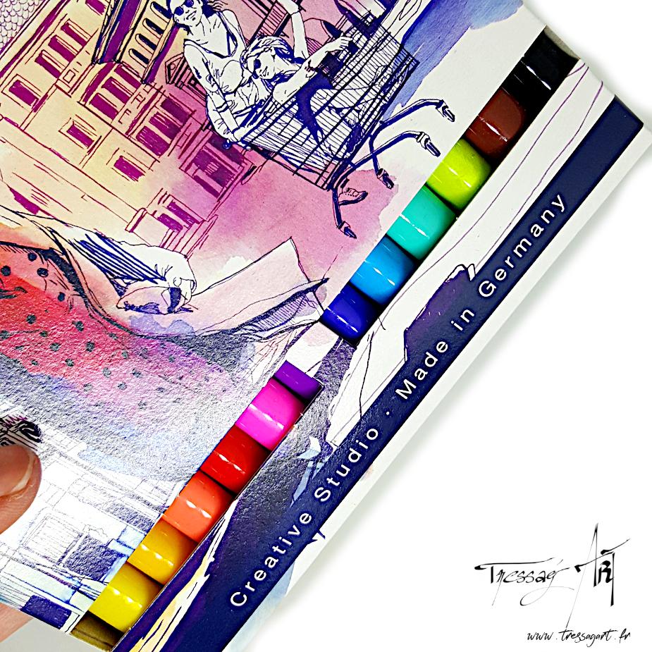 Des feutres aquarellables de la marque Faber Castell