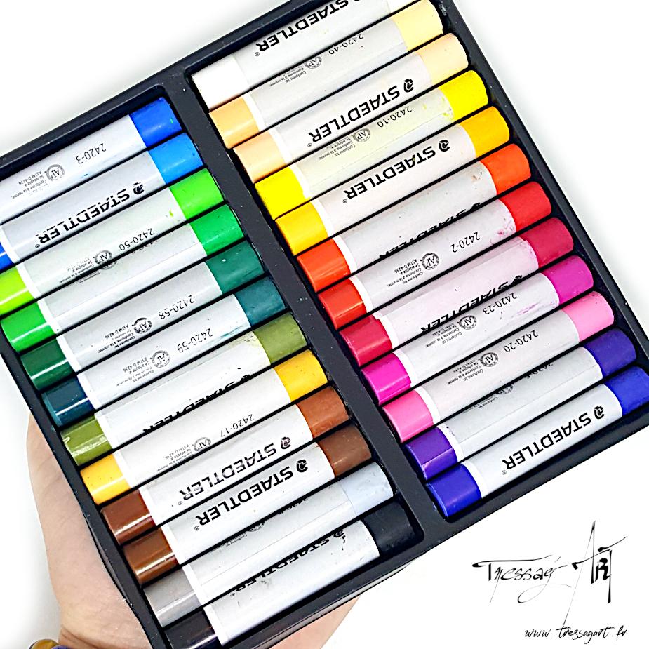 Pastels gras à l'huile