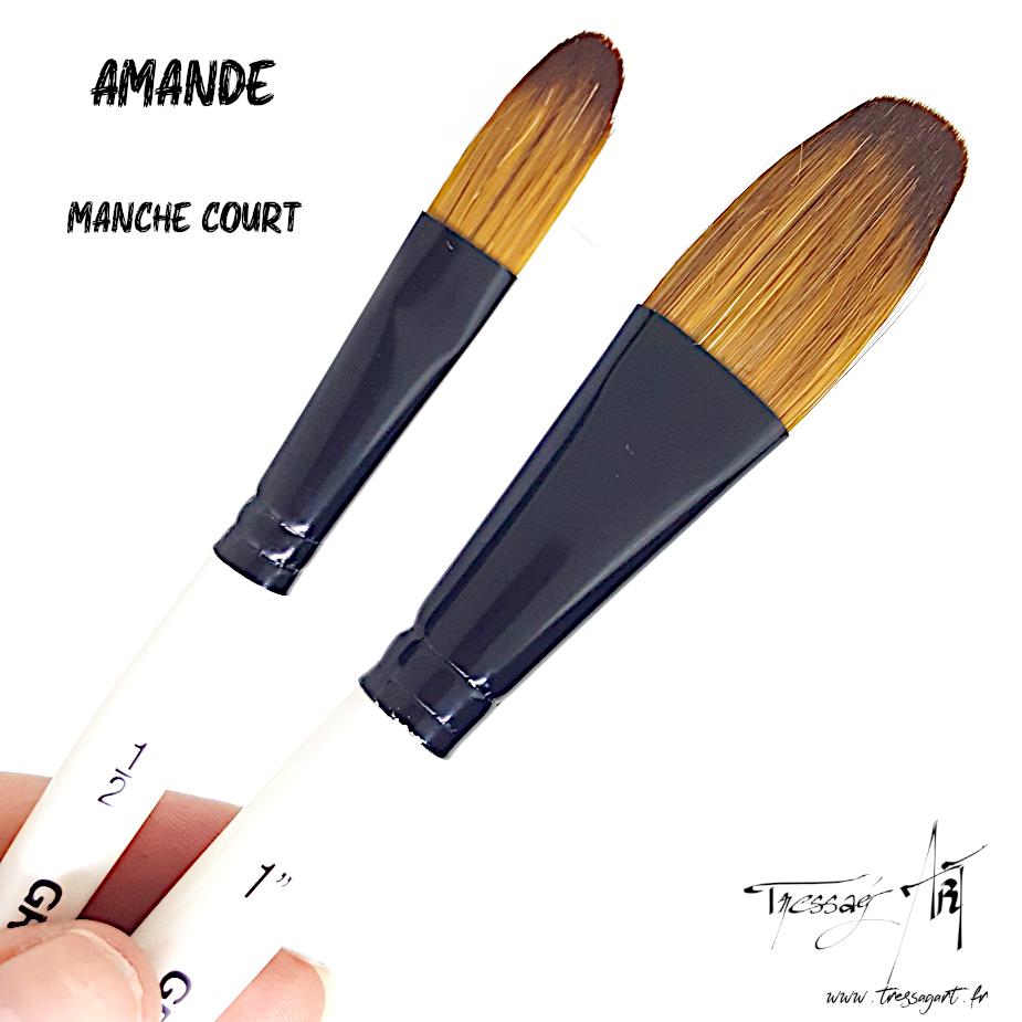 Pinceaux en poils de soie de porc pour peinture à l'huile ou en poils de chèvre