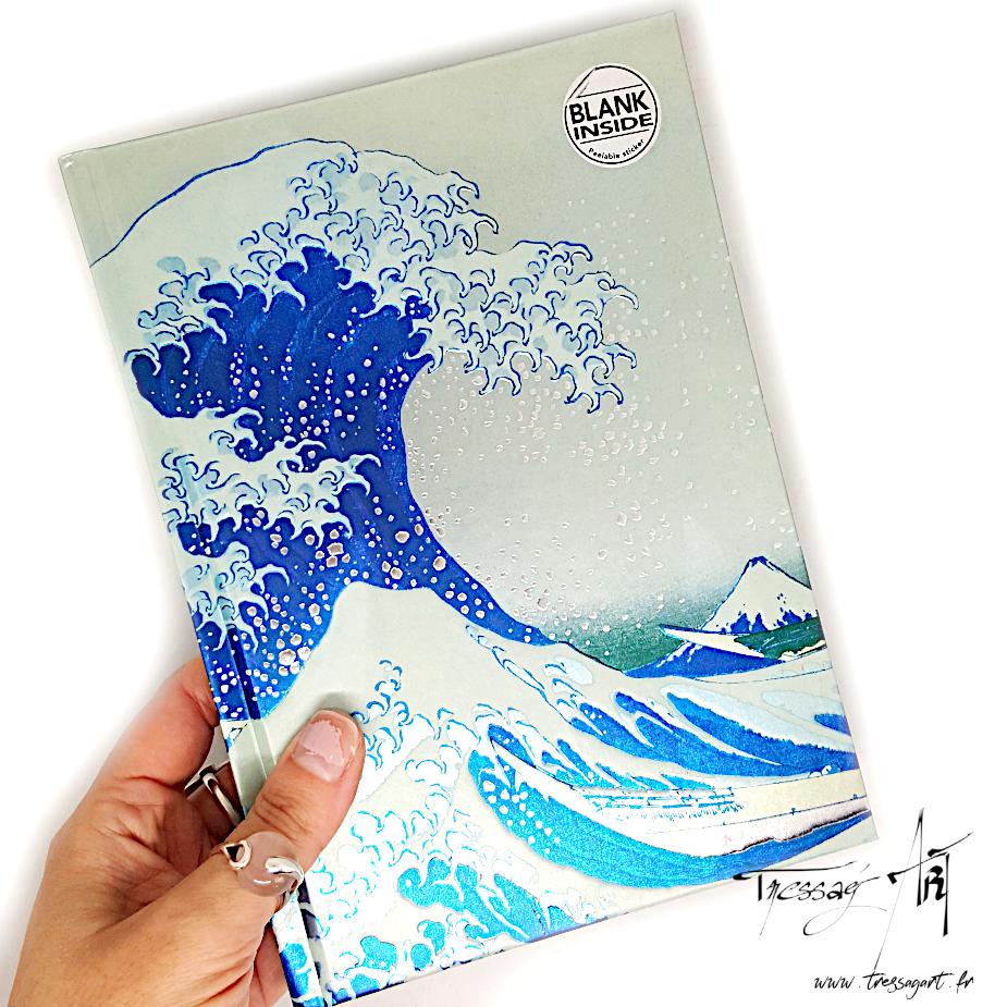Beaux carnets la vague d'hokusai, gustav klimt