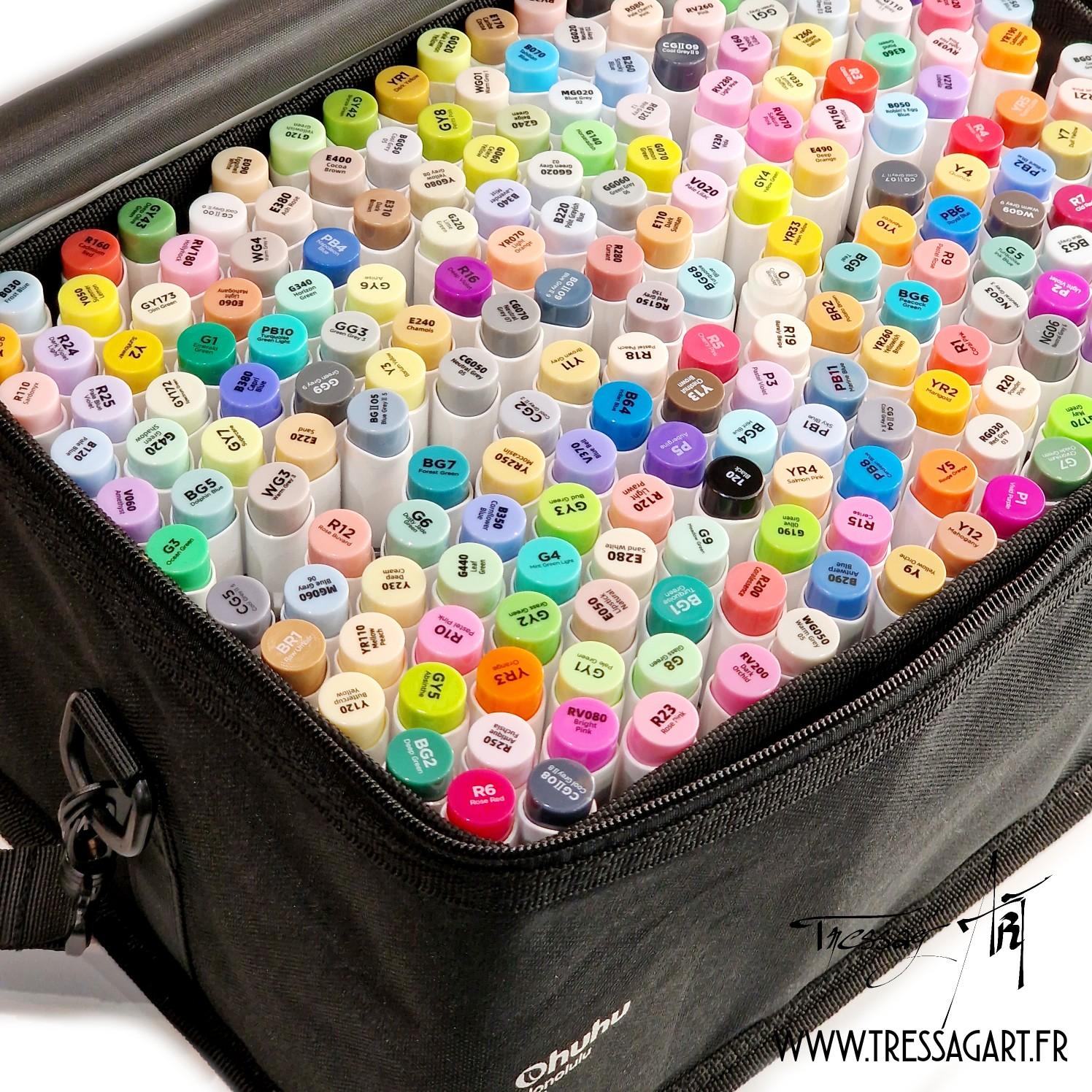 Feutres à alcool Ohuhu et Faber Castell