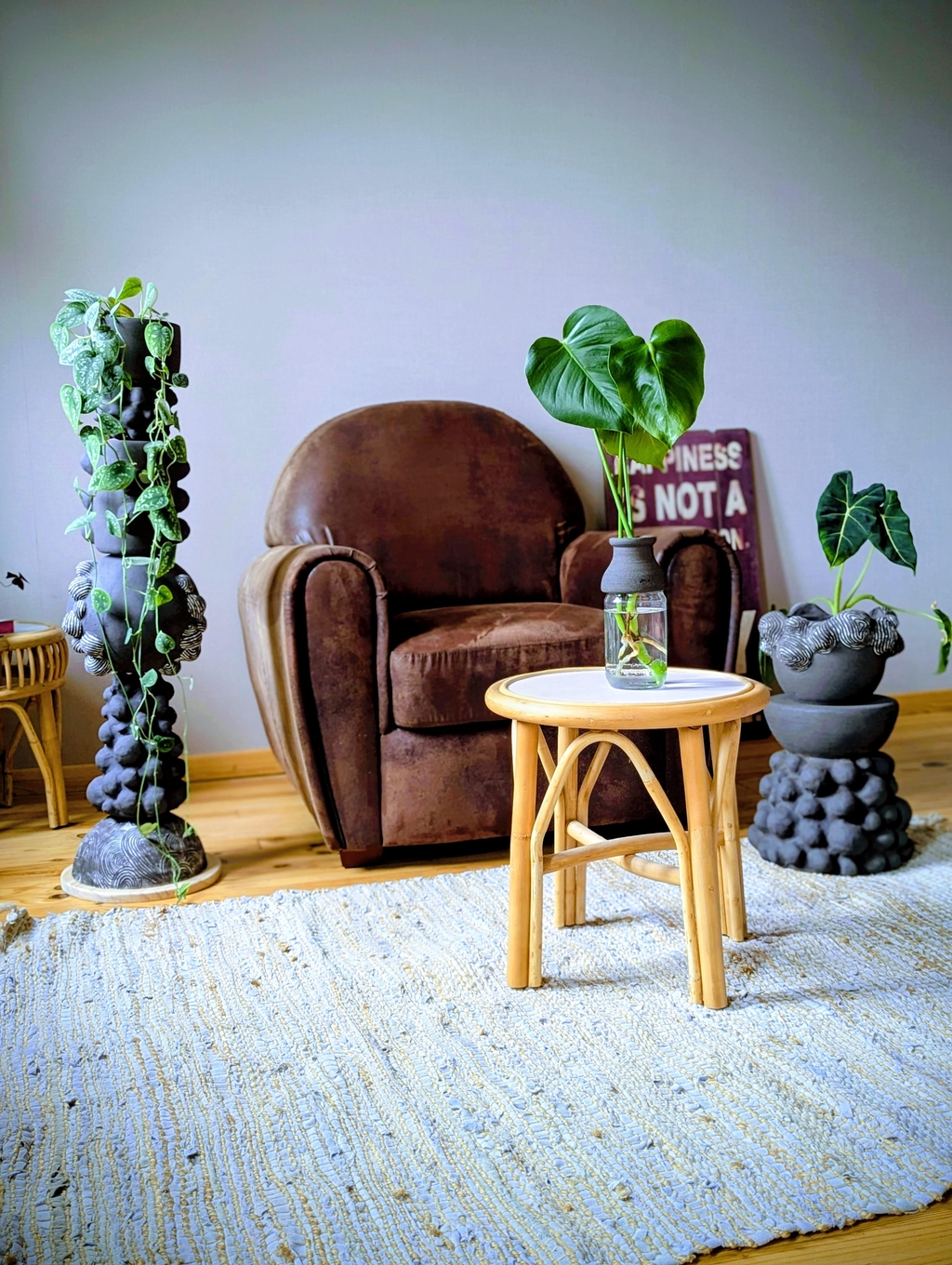 Collection SILLON – cache-pots et vases en céramique artisanale aux textures organiques pour sublimer plantes et intérieur