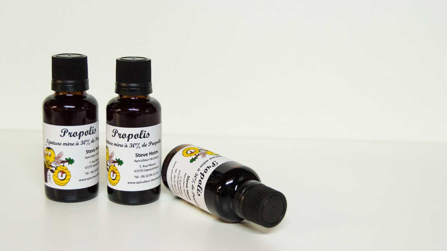Teinture mère de Propolis - Steve Heim Apiculteur