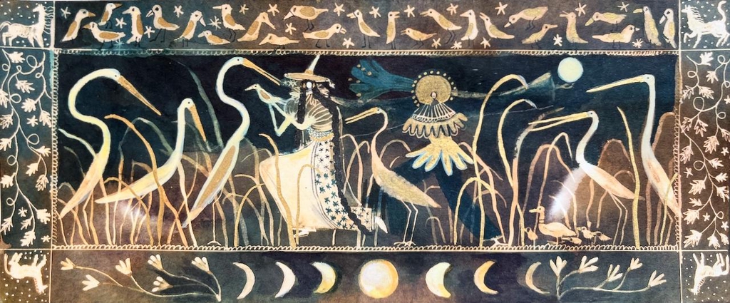 Mariana est une illustratrice indépendante dijonnaise depuis 2020 , elle
a fait ses études à l’école PIVAUT à Nantes.
Elle a toujours aimé explorer plein de techniques diﬀérentes: numérique
gouache, acrylique, aquarelle, encre, céramique .
Mais l’essence même de son travail réside dans les émotions qu’elle
tente d’insuﬄer : douceur, bienveillance et espoir.
Toujours à mi-chemin entre poésie et rêves.
Évidemment elle a une passion dévorante pour les animaux et la nature (
photographie animalière ) donc c’est forcément un autre pilier de sa
création ! " # $
Premier livre chez Édition Laure et Amon
Sous une pluie d’étoiles
Site : https://mariana-david.sumupstore.com/
https://www.instagram.com/marianadavid21/