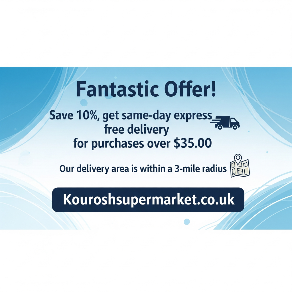 Free Home delivery for Purchaes over £35.00 Pounds 