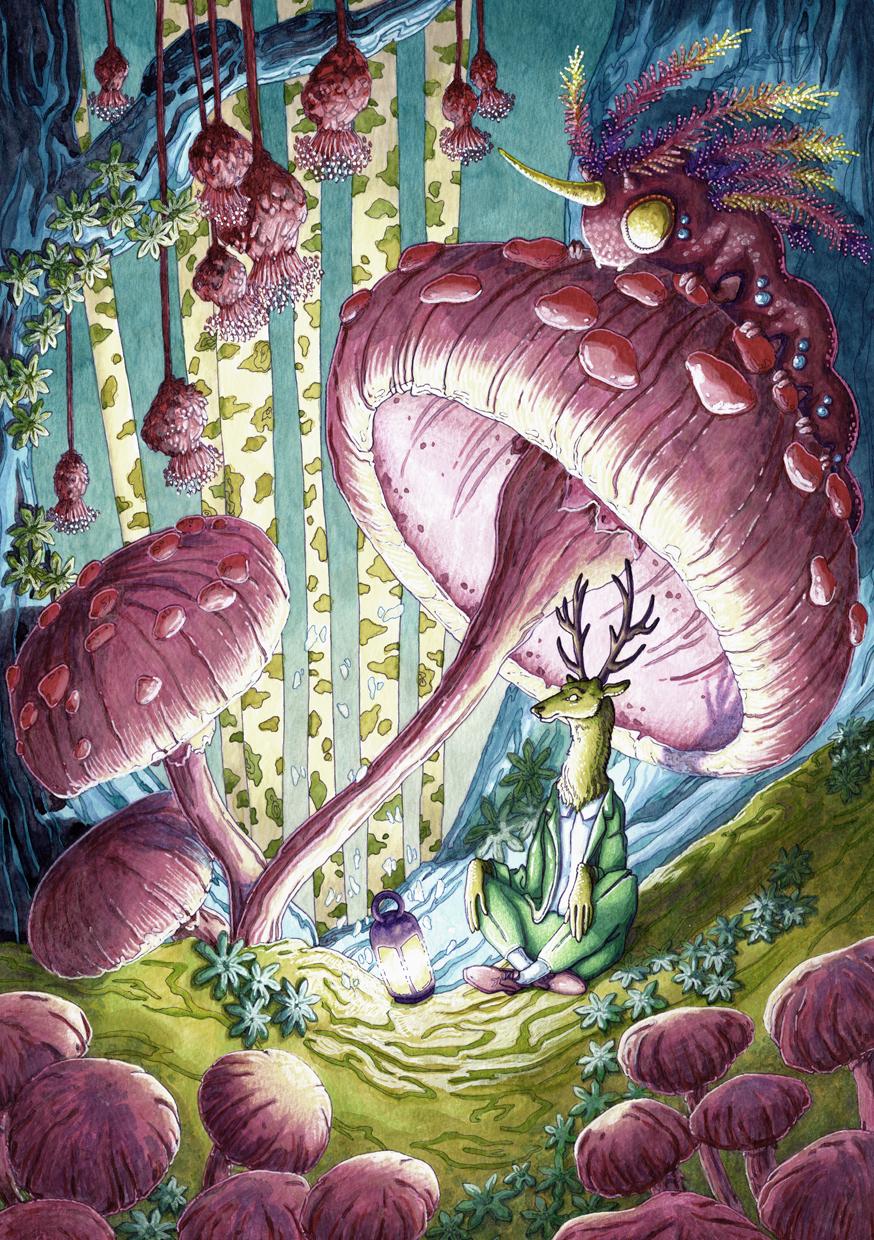 Prints, tirages d'illustrations et originaux à offrir ou à s'offrir realisés pour la dernière collection de Marty Crouz, artiste française.