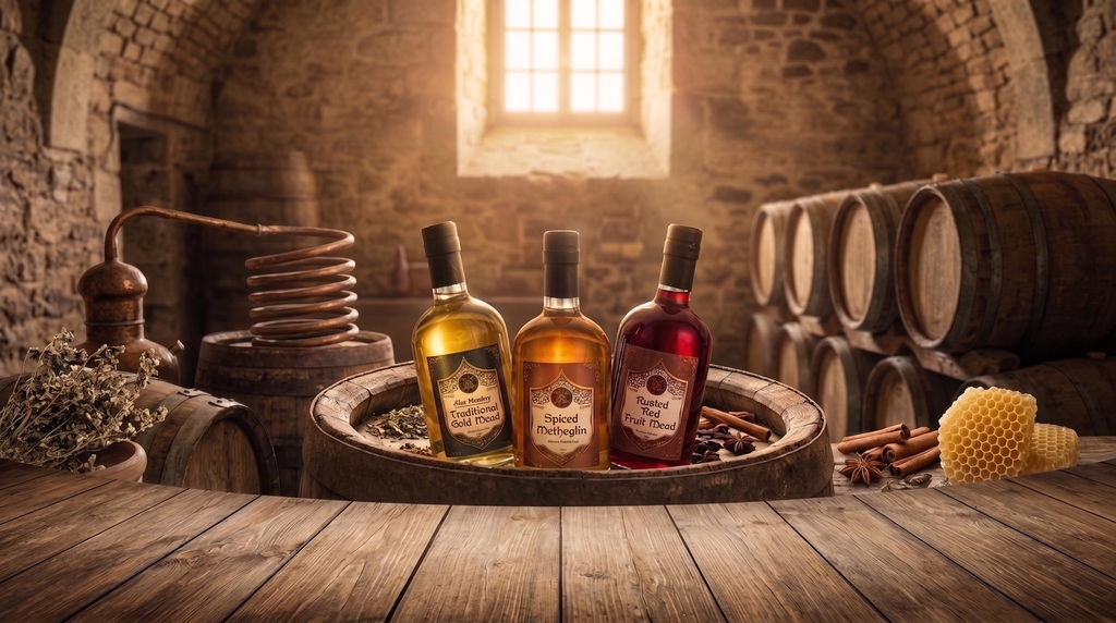 Alms Meadery Banner – Handgemachter Met und Honigwein aus regionalem Honig