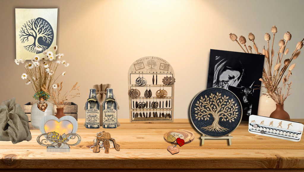 Créations artisanales personnalisées et gravure laser