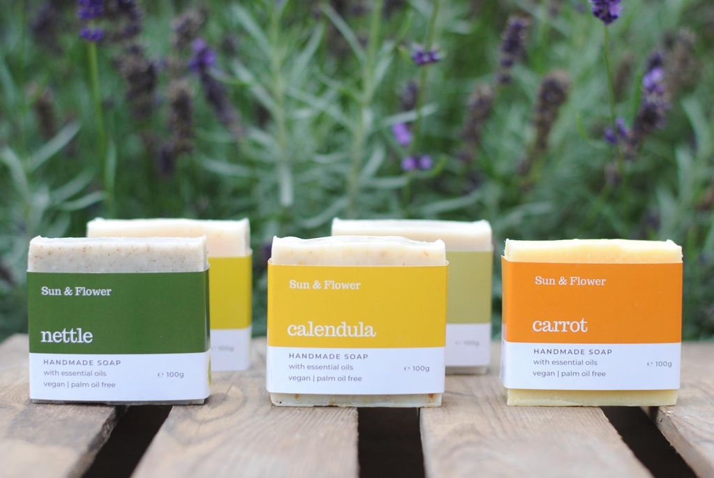 Handmade soaps from the herb garden - Sun & Flower