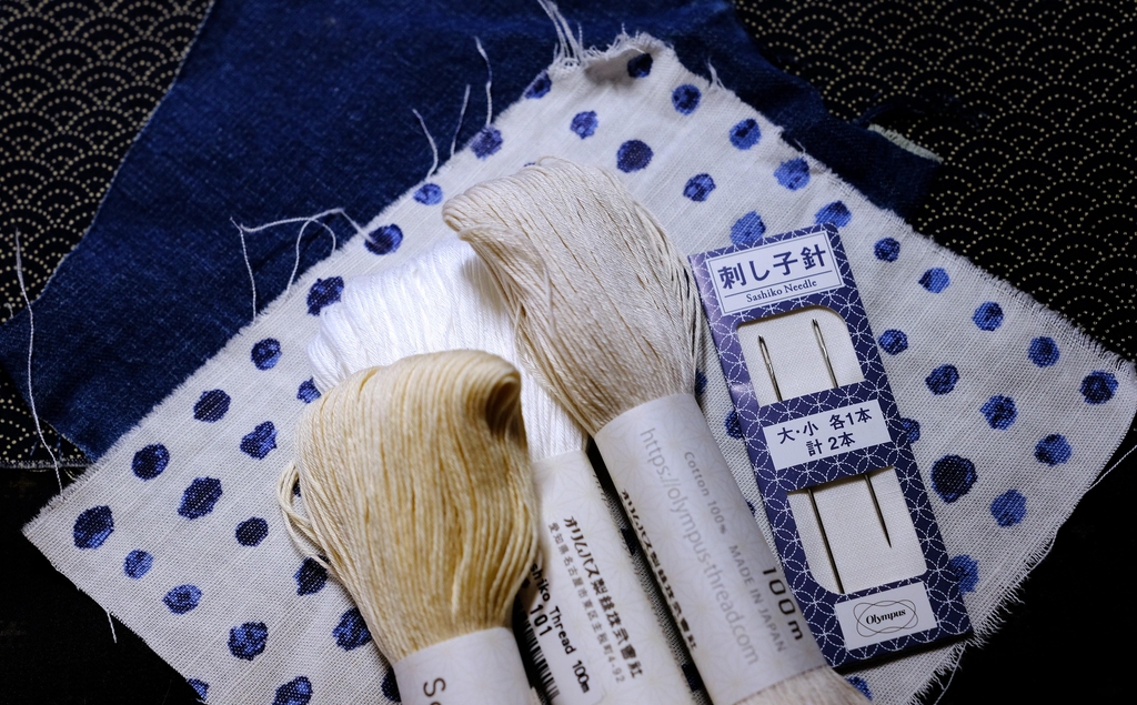 sashiko schablonen handarbeit boro japan visible mending kreativ reparieren 