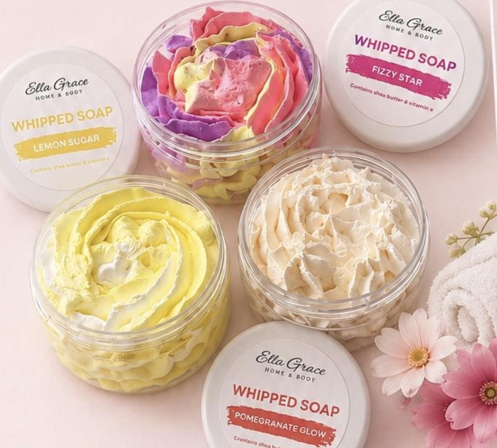 Ellagrace whipped soap with Shea butter & Vitamin E