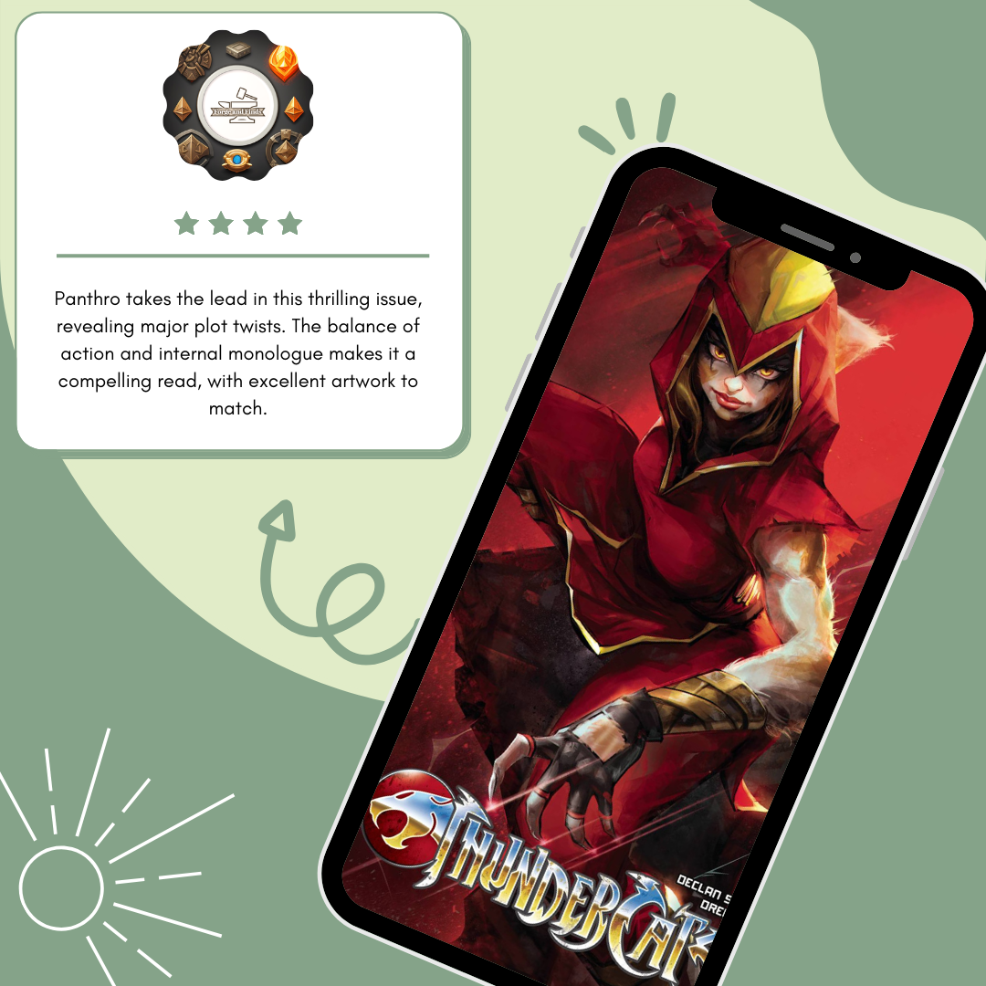 Tao variant cover for Thundercats #6 with a review of the title