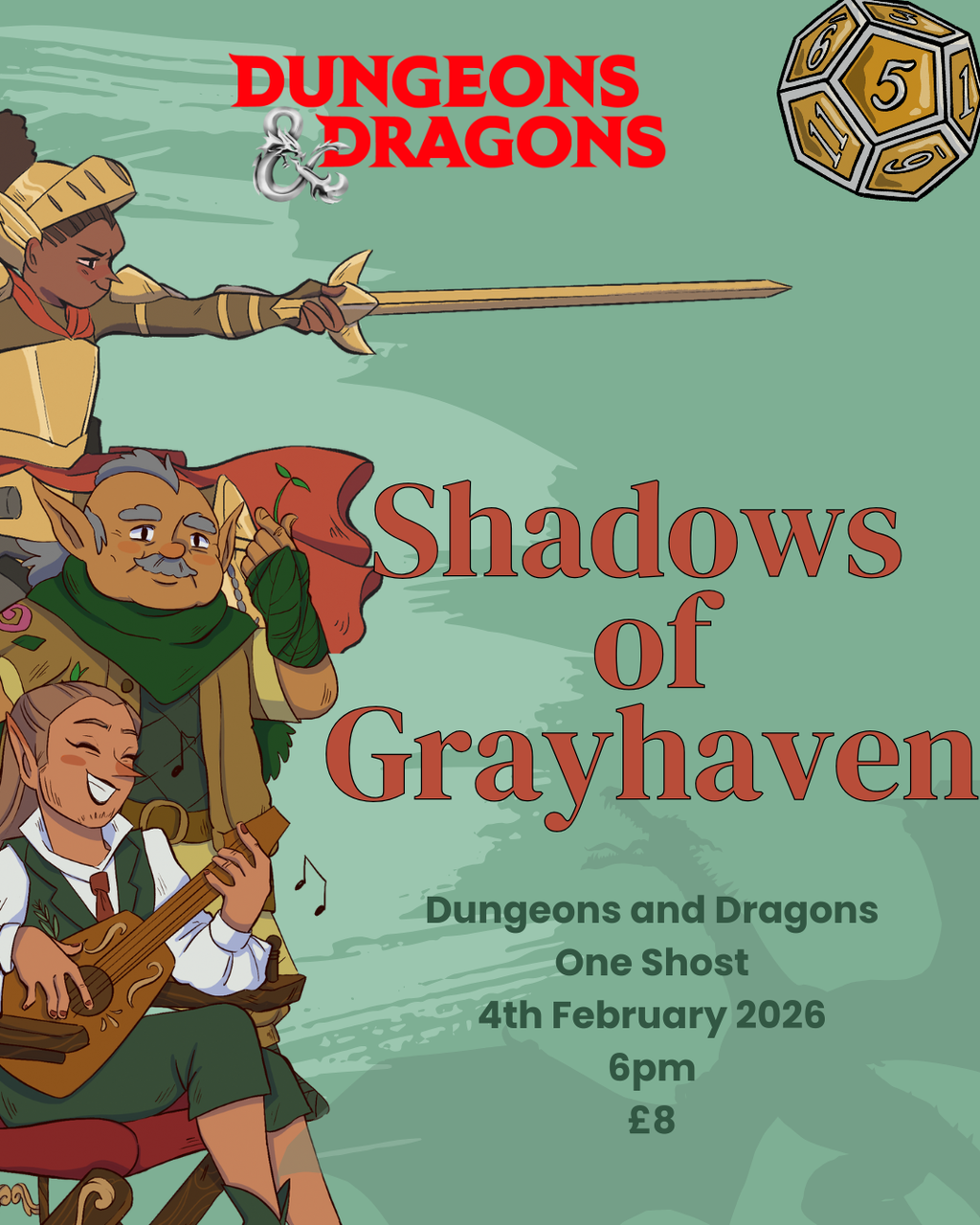 Dungeons & Dragons One-Shot – Shadows of Grayhaven
