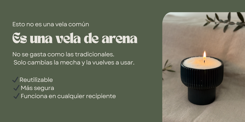Como usar velas de arena perladas