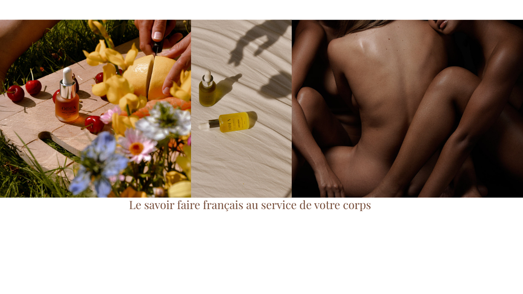 Cosmétiques francaises. Production éco responsable. Huile et créme pour le corps et le visage.