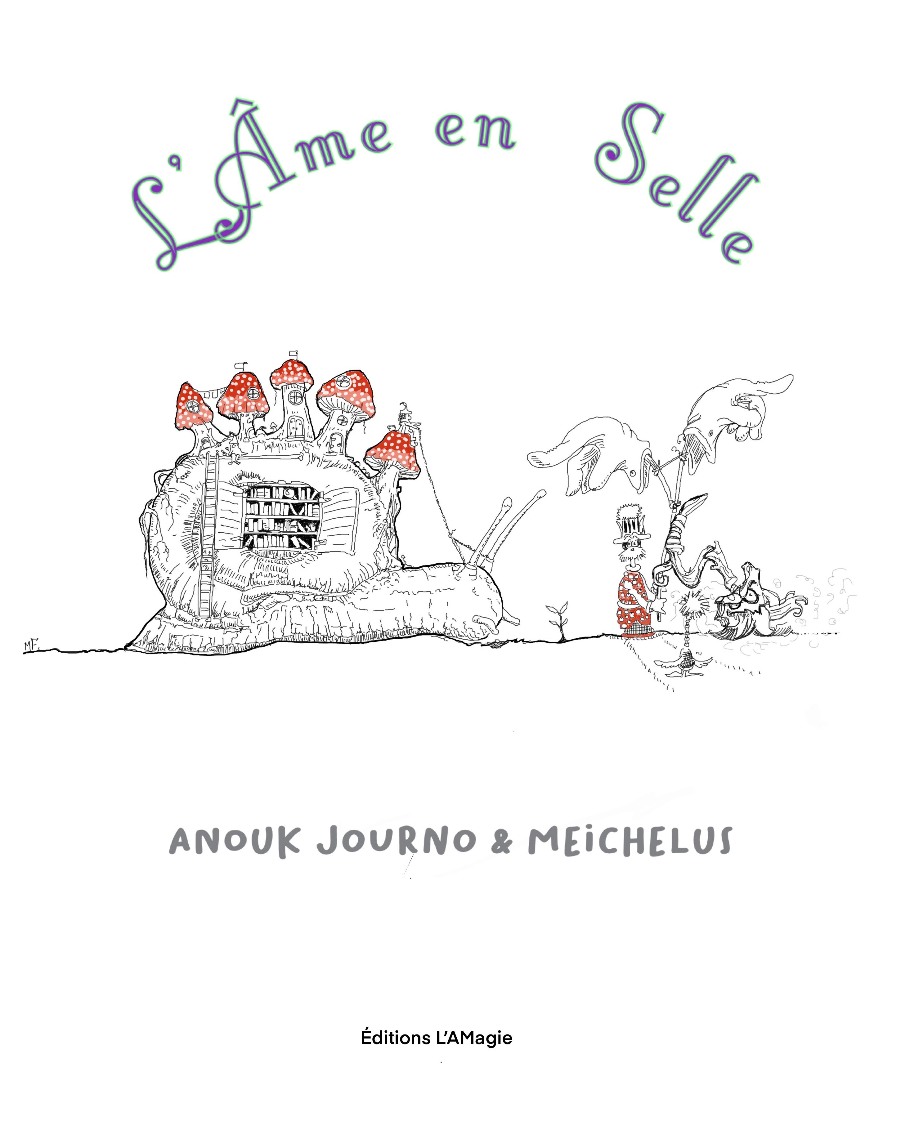 Recueil de poésie nomade. Poésie associant poèmes d’Anouk Journo et dessins noir et blanc de Meichelus . Des poèmes écrits dans un esprit « Haïku » denses, intenses, en miroir des saisons, au gré de voyages…En caravane avec animaux