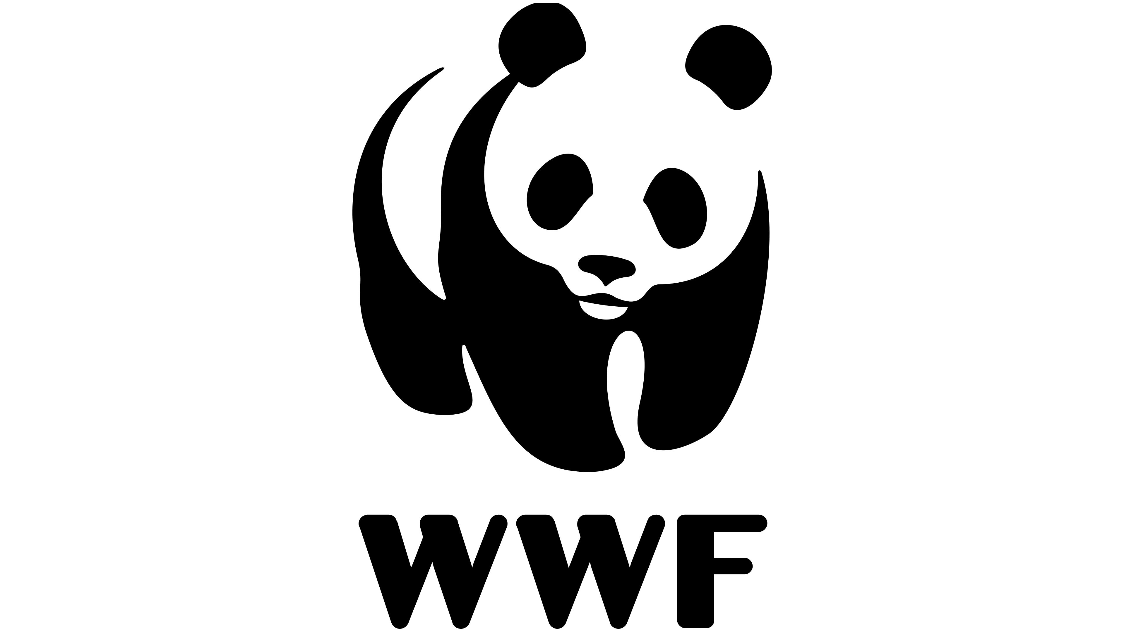 Logo de WWF France, représentant l'engagement de l'organisation dans la protection de la nature et de la biodiversité, avec des initiatives spécifiques telles que la conservation de la Loire, des cétacés méditerranéens et des ours bruns pyrénéens