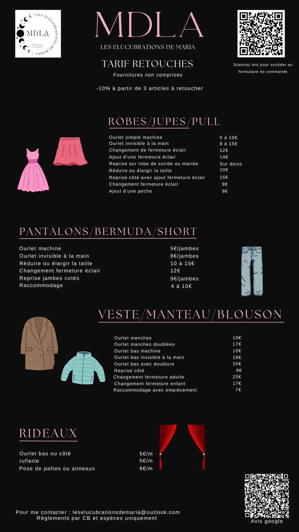 Retouches vêtements