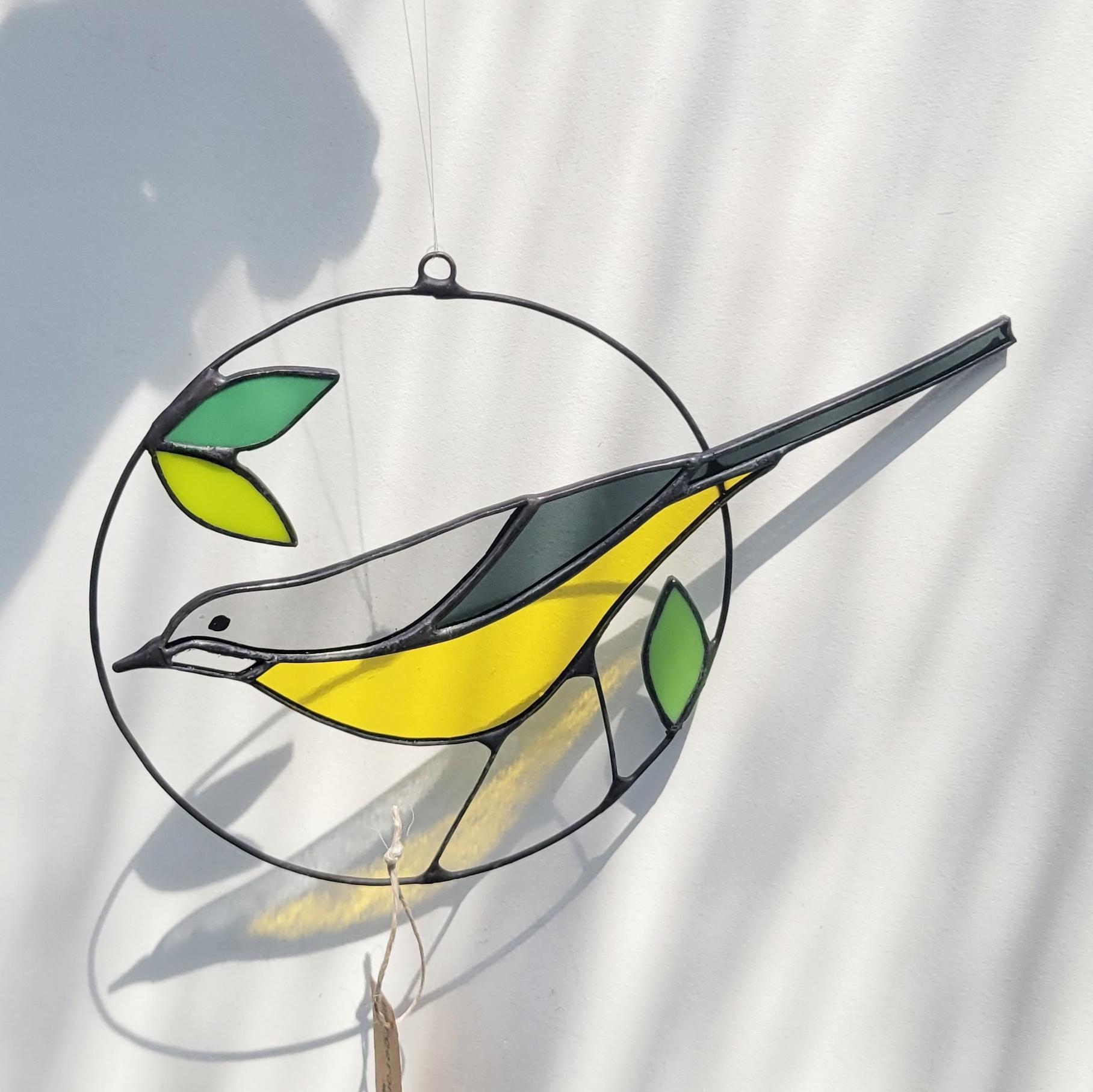Les oiseaux vitrail